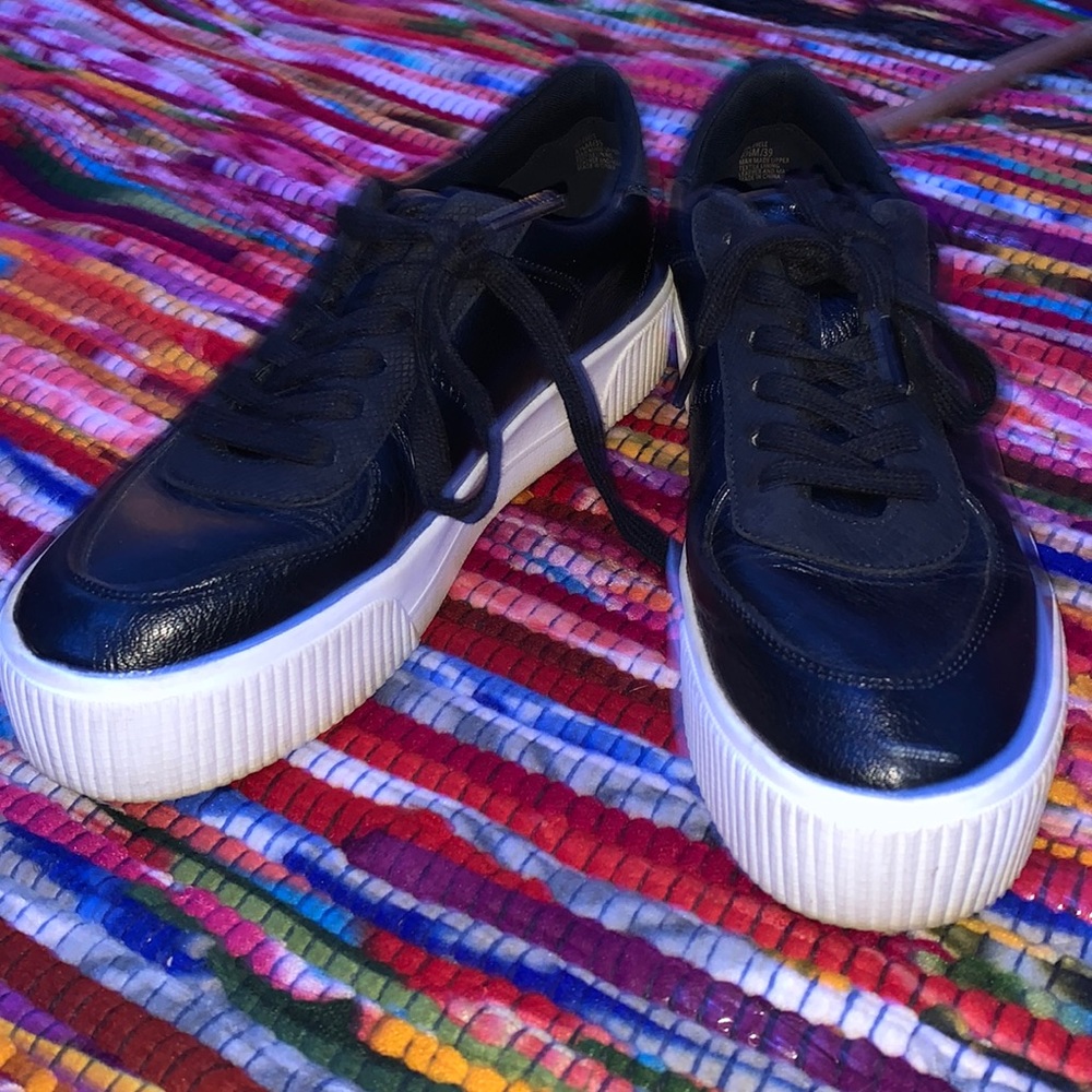 Mix No.6 Black Leather Sneakers
